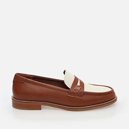 Hakiki Deri Taba Kadın Loafer