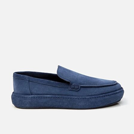 Hakiki Deri Lacivert Erkek Loafer