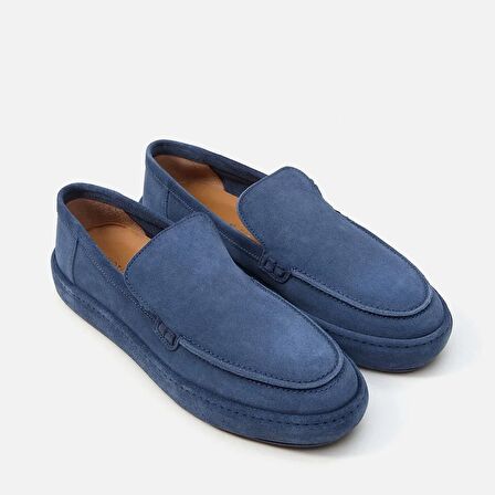 Hakiki Deri Lacivert Erkek Loafer