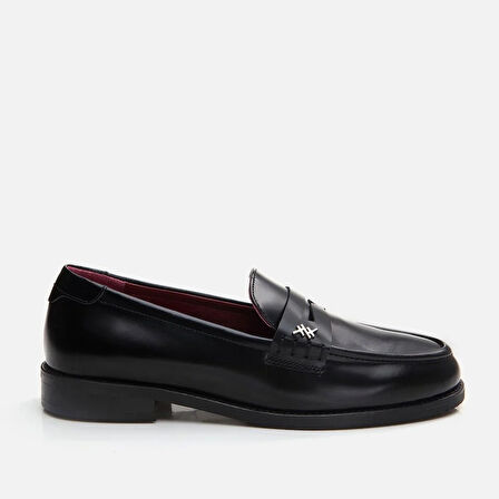 Hakiki Deri Siyah Kadın Loafer