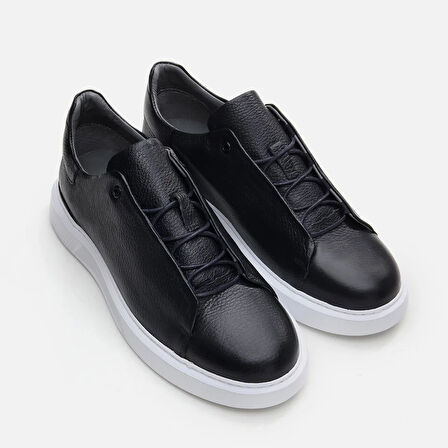 Hakiki Deri Lacivert Erkek Günlük Ayakkabı