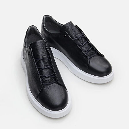 Hakiki Deri Lacivert Erkek Günlük Ayakkabı