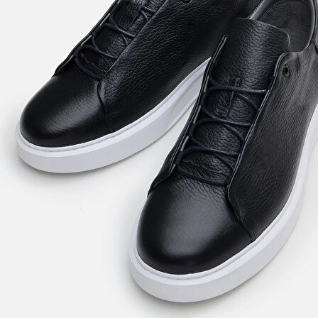 Hakiki Deri Lacivert Erkek Günlük Ayakkabı