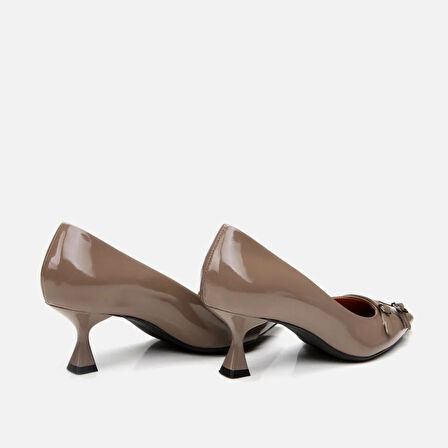 Hakiki Deri Vizon Kadın Stiletto