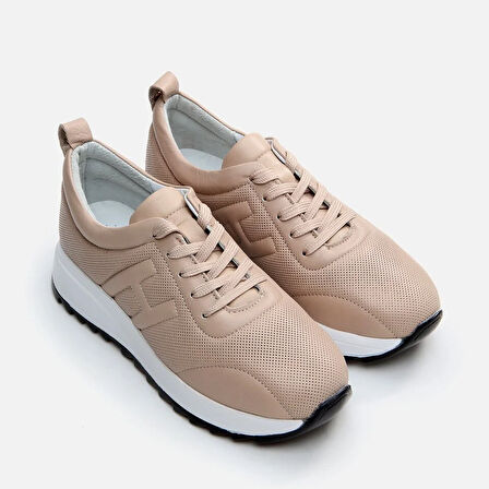 Hakiki Deri Vizon Kadın Spor Ayakkabı