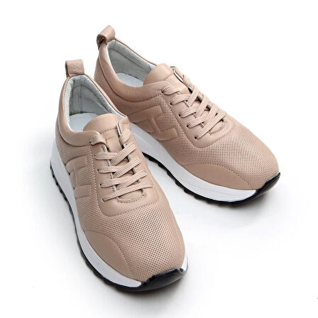 Hakiki Deri Vizon Kadın Spor Ayakkabı