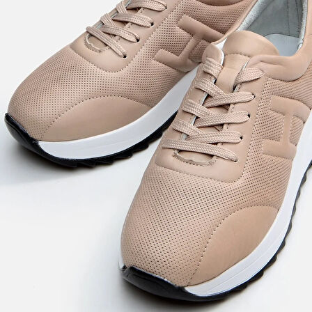 Hakiki Deri Vizon Kadın Spor Ayakkabı