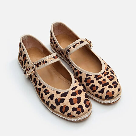 Leopar Desenli  Kadın Espadril