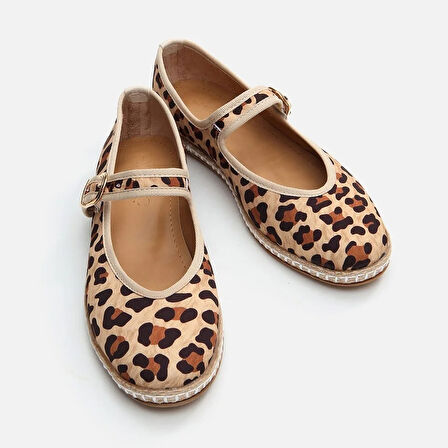 Leopar Desenli  Kadın Espadril