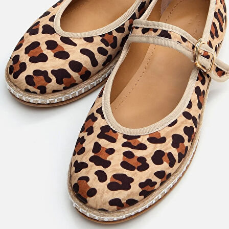 Leopar Desenli  Kadın Espadril