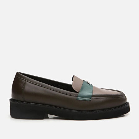 Hakiki Deri Haki Kadın Loafer