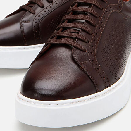 Hakiki Deri Kahve Erkek Günlük Ayakkabı