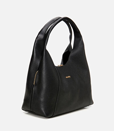 Kadın Deri Siyah Omuz Çantası