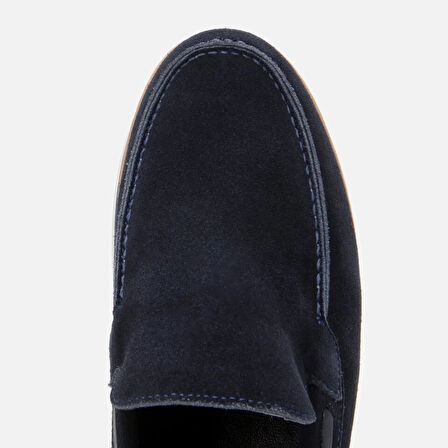 Hakiki Deri Lacivert Erkek Loafer
