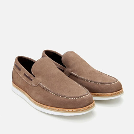 Hakiki Deri Vizon Erkek Loafer