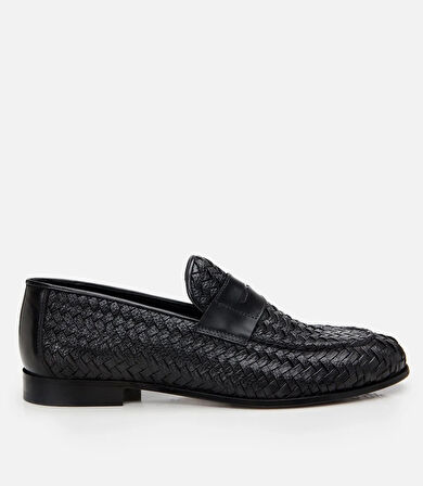 Erkek Deri Siyah Yumuşak Dokulu Klasik Loafer