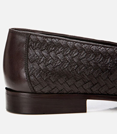 Erkek Deri Kahverengi Yumuşak Dokulu Klasik Loafer