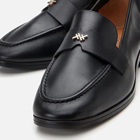 Hakiki Deri Siyah Kadın Loafer