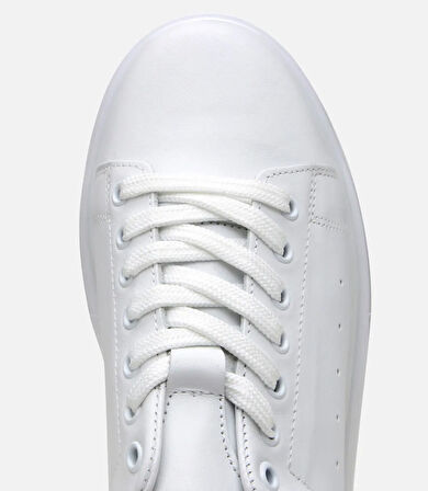 Erkek Deri Beyaz Spor Ayakkabı