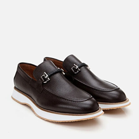 Hakiki Deri Kahve Erkek Loafer