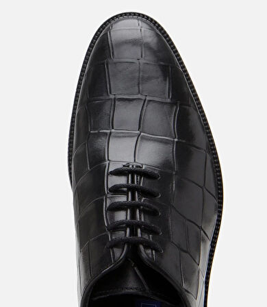 Erkek Deri Siyah Hafif Tabanlı Klasik Ayakkabı