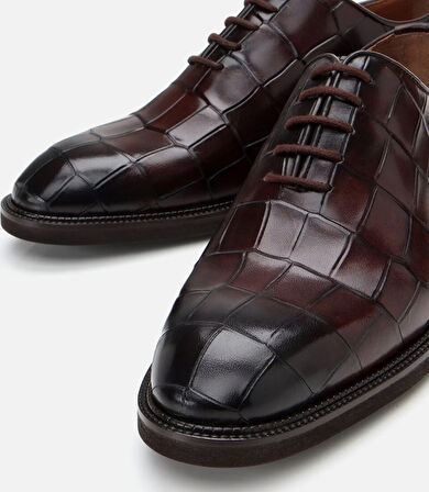 Erkek Deri Kahverengi Hafif Tabanlı Klasik Ayakkabı