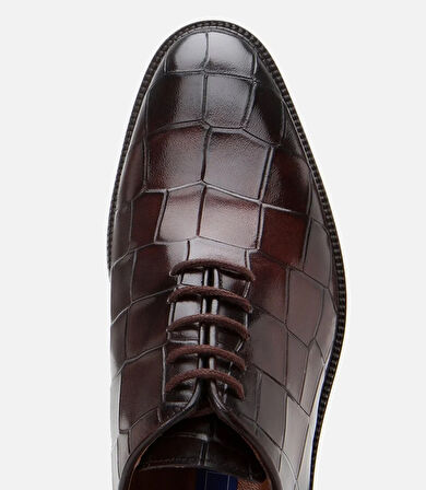 Erkek Deri Kahverengi Hafif Tabanlı Klasik Ayakkabı