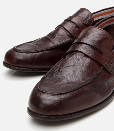 Erkek Deri Kahverengi Ultra Hafif Tabanlı Klasik Loafer