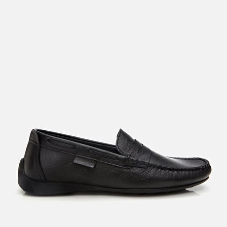 Hakiki Deri Siyah Erkek Loafer