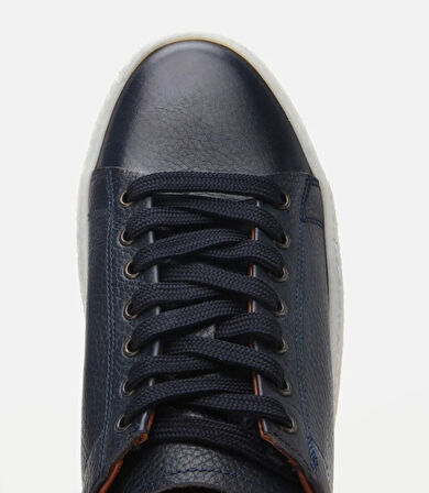 Erkek Deri Lacivert Spor Ayakkabı