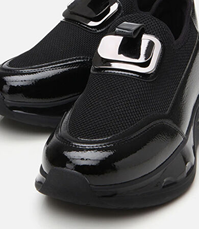 Kadın Siyah Dolgu Topuklu Spor Ayakkabı