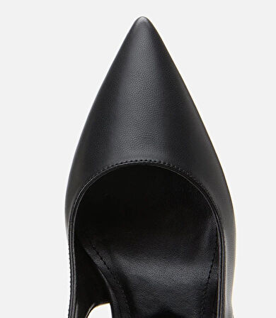 Kadın Siyah Arkası Açık Stiletto