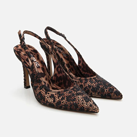 Taba Kadın Leopar Desenli Stiletto