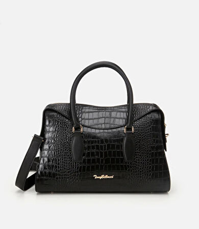 Kadın Deri Siyah Omuz Çantası