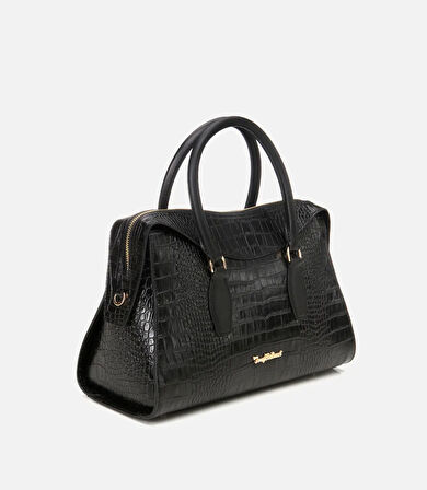 Kadın Deri Siyah Omuz Çantası