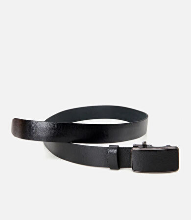 Erkek Deri Siyah Kemer