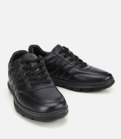 Erkek Deri Siyah Rahat Günlük Ayakkabı