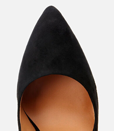 Kadın Süet Deri Siyah Stiletto