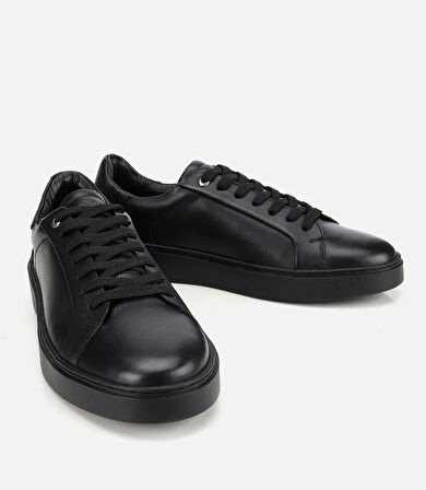 Erkek Deri Siyah Günlük Ayakkabı