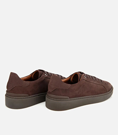 Erkek Nubuk Deri Kahverengi Günlük Ayakkabı