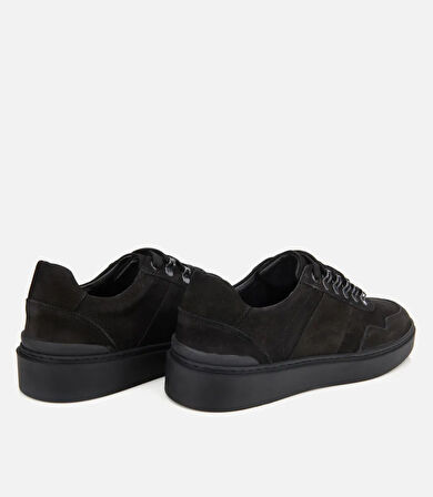 Erkek Nubuk Deri Siyah Günlük Ayakkabı