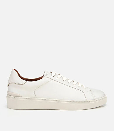 Erkek Deri Beyaz Günlük Ayakkabı