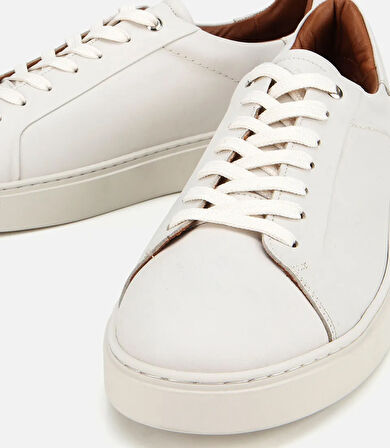 Erkek Deri Beyaz Günlük Ayakkabı