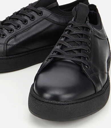 Erkek Deri Siyah Yumuşak Dokulu Günlük Ayakkabı