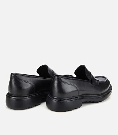 Erkek Deri Siyah Yumuşak Dokulu Klasik Loafer