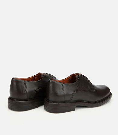 Erkek Deri Kahverengi Rahat Tabanlı Klasik Ayakkabı