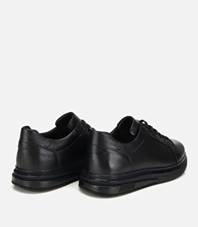 Erkek Deri Siyah Comfort Spor Ayakkabı