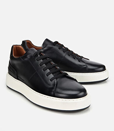 Erkek Deri Siyah Yumuşak Dokulu Günlük Ayakkabı