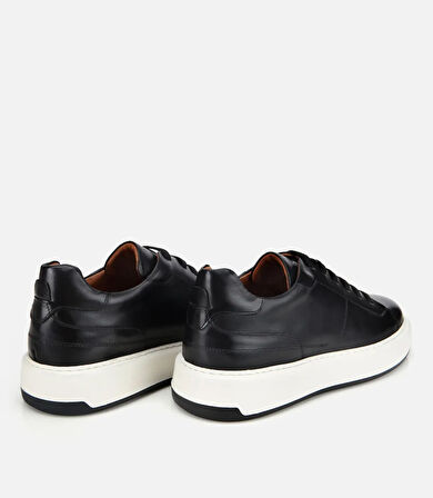 Erkek Deri Siyah Yumuşak Dokulu Günlük Ayakkabı