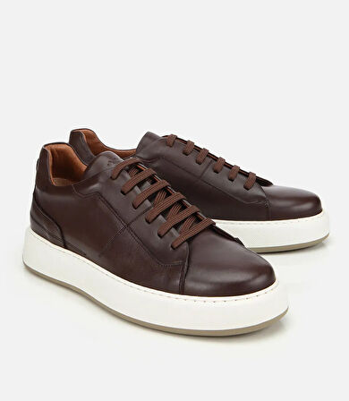 Erkek Deri Kahverengi Yumuşak Dokulu Günlük Ayakkabı